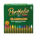 Crayola Portfolio Series Oil Pastels, 12 Assorted Colors, PK300 PK 52-3630